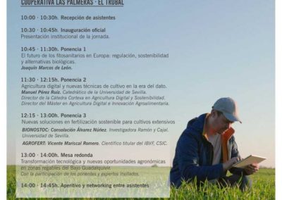 La-jornada-“Fertiliza+,-Protege+,-Digitaliza+”-que-abordará-el-proximo-jueves-en-El-Trobal Cartel Jornada Fertiliza