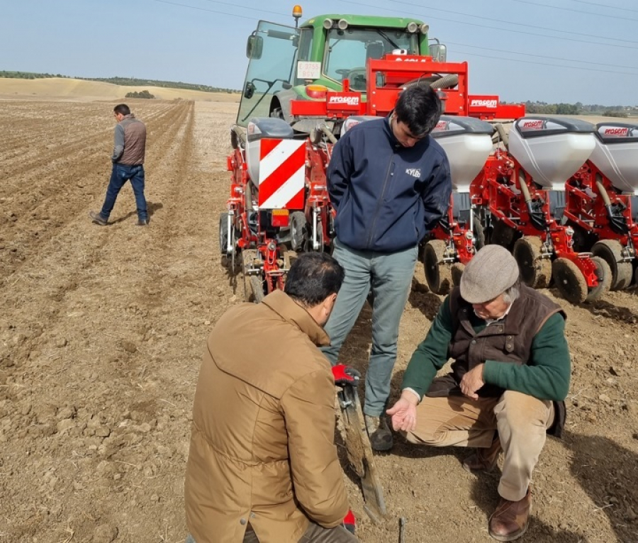 fOTO Proyecto GiraSoil: Puesta en marcha de los ensayos de siembra directa de girasol