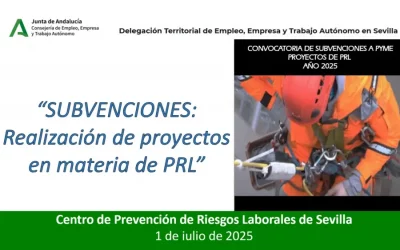 Foto noticia Aquí tienes toda la información sobre las ayudas a la prevención de riesgos laborales en Andalucía