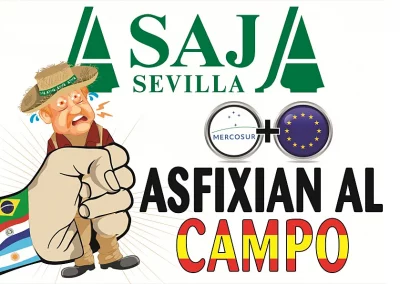 ASAJA exige al Gobierno de España una posición firme contra Mercosur y reclama garantías reales para la agricultura en el marco financiero 2028-2032 Cartel ASAJA exige al Gobierno de España una posición firme contra Mercosur y reclama garantías reales para la agricultura en el marco financiero 2028-2032