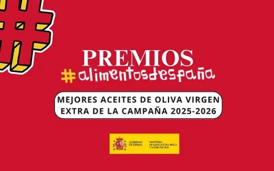 Cartel Convocado el premio Alimentos de España para los mejores aceites de oliva virgen extra de la campaña 2025-2026