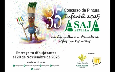 Cartel ¡Convocamos nuestro XXXV Concurso de pintura infantil! ¡Entrega tu dibujo antes del 20 de noviembre!
