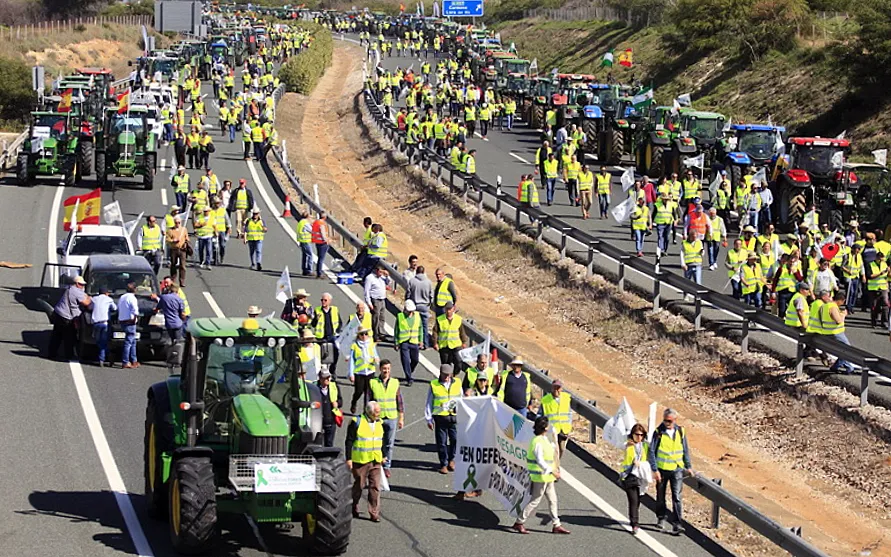 Foto El campo andaluz saldrá de nuevo a las carreteras el 29 de enero secundando las protestas convocadas a nivel nacional