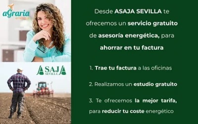 Foto ¿La factura de la luz se te hace cuesta arriba? En ASAJA-Sevilla te ayudamos a ahorrar con la colaboración de Agraria Energía