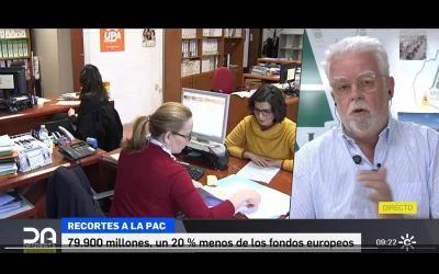 Entrevista al presidente de ASAJA-Andalucía, Ricardo Serra, en Canal Sur TV