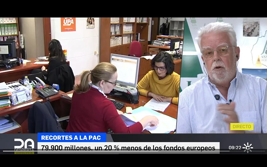 Entrevista al presidente de ASAJA-Andalucía, Ricardo Serra, en Canal Sur TV