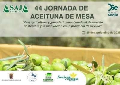 Foto anunciadora 44 Jornada de aceituna de mesa Asaja-Sevilla