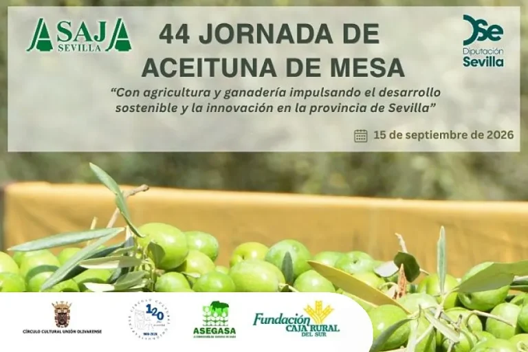 Foto anunciadora 44 Jornada de aceituna de mesa Asaja-Sevilla