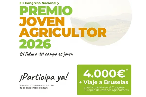 Foto Premio Nacional Joven Agricultor 2026 de ASAJA