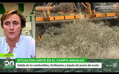 Captura video María Morales: "Los agricultores necesitamos que se prorrogue la ayuda al gasóleo