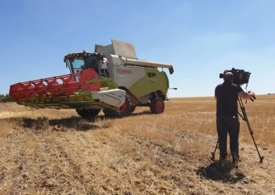 Smart AG Services muestra a Canal Sur TV prácticas de cosechado mediante mapas de rendimiento para la fertilización variable controlada